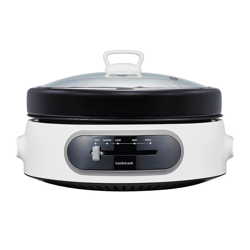 [Áp voucher 8%] NồI ĐiệN Đa Năng Locknlock Multi Cooker 220 - 240V, 50/60Hz, 1300 - 1500W, 4L - Màu Trắng - EJP544WHT, , large image number null